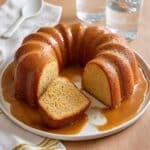 Buttery Cinnamon Cake with Warm Cinnamon Syrup Recipe
