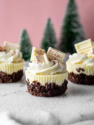 Peppermint Bark Mini Cheesecakes Recipe