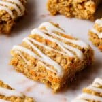 Carrot Cake Oatmeal Breakfast Bars Recipe