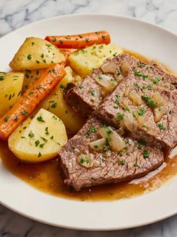 Beef Chuck Roast Pot Roast with Potatoes and Carrots Recipe