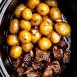 Slow Cooker Garlic Butter Beef Bites Recipe