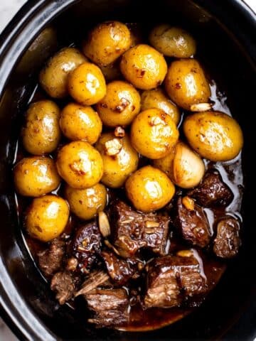 Slow Cooker Garlic Butter Beef Bites Recipe