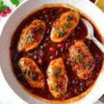 Skillet Orange Cranberry Chicken Recipe