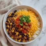 Quick & Hearty Ground Beef Burrito Bowl Recipe