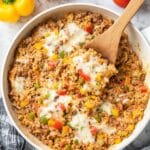 Cheesy Unstuffed Pepper Skillet Recipe