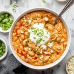 Buffalo Chicken Chili (Slow Cooker or Stovetop) Recipe