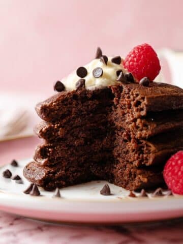 Chocolate Pancakes with Chocolate Chips Recipe