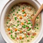 Slow Cooker Chicken and Rice with Vegetables and Parmesan Recipe