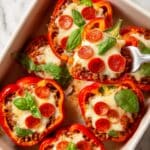 Low Carb Pizza Stuffed Peppers Recipe