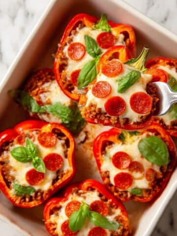 Low Carb Pizza Stuffed Peppers Recipe