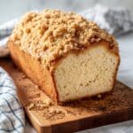 Cream Cheese Banana Bread with Sweet Cinnamon Topping Recipe