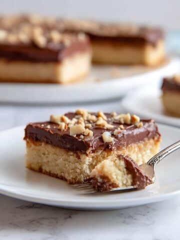 Easy Peanut Butter Sheet Cake with Chocolate Frosting Recipe