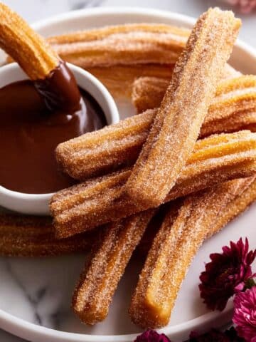 Cinnamon Sugar Churros with Chocolate Sauce Recipe