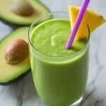 Pineapple Avocado Green Smoothie Recipe