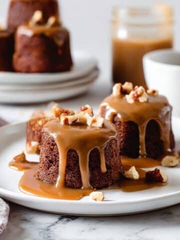 Sticky Toffee Pudding Muffins with Warm Toffee Sauce Recipe