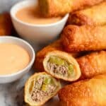 Cheeseburger Egg Rolls Recipe