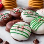 Ritz Cookies with Peanut Butter and Chocolate Coating Recipe