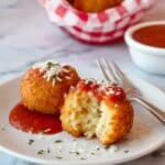 Arancini (Rice Balls) with Marinara Sauce Recipe