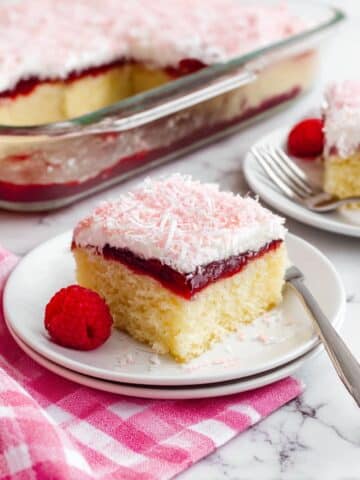 Raspberry Zinger Cake with Coconut Frosting Recipe