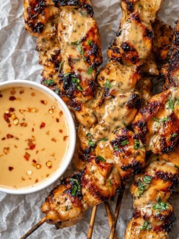Bang Bang Chicken Skewers with Spicy Sweet Chili Sauce Recipe