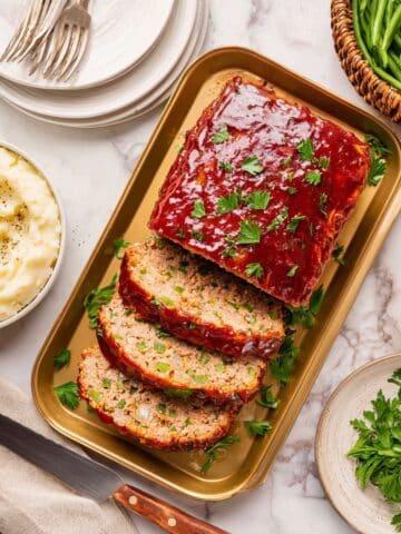 Turkey Meatloaf with Stuffing and Tangy Sauce Recipe