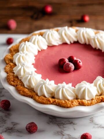 Cranberry Custard Pie with Ginger Pastry Recipe
