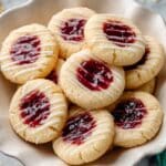 Raspberry Almond Thumbprint Cookies Recipe