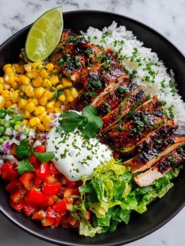 Honey Lime Chicken Rice Bowl Recipe