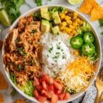 Slow Cooker Chicken Burrito Bowls Recipe