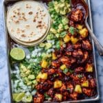 Hawaiian Chicken Tacos with Jalapeño Pineapple Salsa Recipe