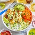 Blackened Fish Taco Bowls With Cilantro Lime Sauce Recipe