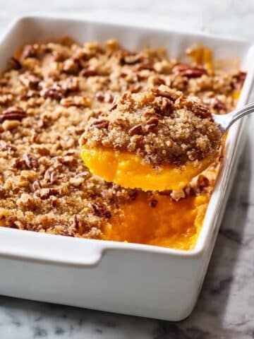 Sweet Potato Casserole with Pecan Topping Recipe