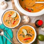 Crockpot Thai Coconut Chicken Soup Recipe