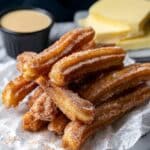 Baked Churros with Cinnamon Sugar, Chocolate, and Coconut Recipe