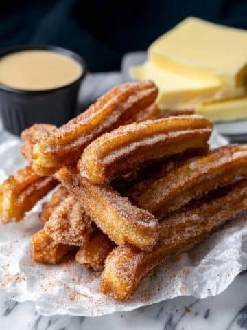 Baked Churros with Cinnamon Sugar, Chocolate, and Coconut Recipe