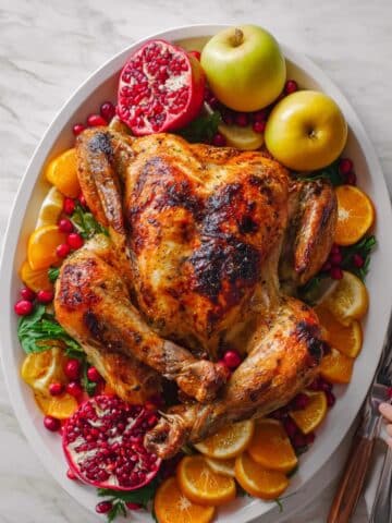 Juicy and Crispy Spatchcock Turkey with Lemon Herb Butter Recipe