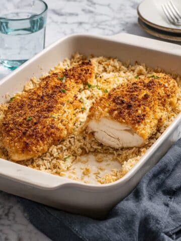 Garlic Butter Chicken Dump and Bake Casserole Recipe