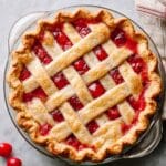 Homemade Cherry Pie with Lattice Top Recipe