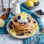 Fluffy Blueberry Lemon Pancakes Recipe