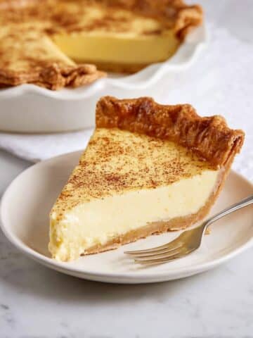 Custard Pie with Flaky Pie Crust Recipe