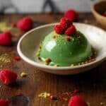 Pistachio Raspberry Mini Cheesecake Domes Recipe