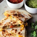 Tandoori Chicken Quesadillas with Cilantro Lime Crema Recipe