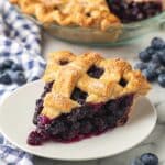 Homemade Vegan Blueberry Pie with Flaky Crust Recipe