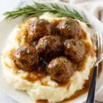 Meatballs in Rich Onion Gravy Recipe
