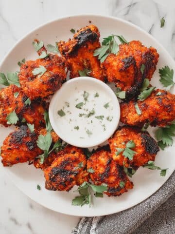 Mouthwatering Vegan Cauliflower Wings with Barbecue and Thai Chili Sauces Recipe