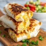 Cheesy Garlic Chicken Wraps Recipe