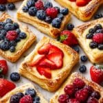 Cream Cheese Puff Pastry Braid with Fruity Glaze Recipe