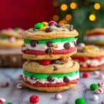 Christmas Sandwich Cookies with Colorful Buttercream Frosting Recipe