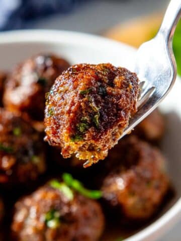 Crockpot Apple Butter Meatballs with Bourbon Recipe