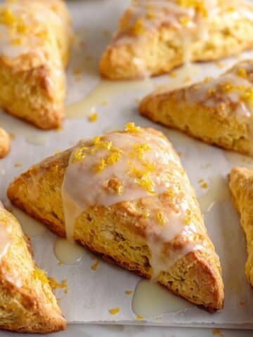 Orange Scones with Orange Zest and Citrus Glaze Recipe